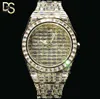 Custom luxury watches brands mechanical digital watches with moissanite diamond