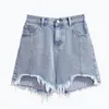 women Plus Size Jean Shorts Frayed Raw Hemline Ripped Denim Short Jeans High Waist Cute Distred Denim Shorts ouc1528 G2MP#