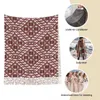 Schals Damen-Quastenschal, traditionelles nordisches Folk-Design, großer Winter-Herbst-Schal und Wickel, lettisches Muster, Alltagskleidung, Pashmina