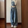 Pantalons pour femmes Vintage Denim Newjeans Baggy Jeans Femme Taille Haute Femme Vêtements Coréen Fi Streetwear Y2k Vêtements F4RU #
