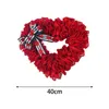 الزهور الزخرفية عيد الحب علامة الزهور علامة رومانسية حمراء القلب ديكورات على شكل جدار اقترح الزفاف في الهواء الطلق