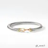 David Yurma Armbänder Designer Schmuck Armreif David Yurma X 7MM Armband für Damen Hochwertiges Herrenarmband Designer Station Cable Cross Collection Dy 351