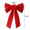 Party Decoration Large Red Velvet Bow Christmas Tree Topper Wreath Bows For Door Year Home