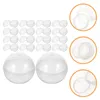 Emballage cadeau Boules remplissables transparentes en plastique transparent rond bricolage griffe machines distributeur automatique perlé emballage de stockage 4,5 cm