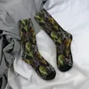 Chaussettes pour hommes Alien Head et squelette UFO motif mâle hommes femmes bas d'été imprimés