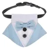 Hundkläder Pet Bibb Bibbs Suit krage för medelstora hundar Set servetter Polyester Scarfs Bandana Bandanas