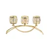 Candle Holders 3 Arm Glass Bowl Tealight Candelabra na Club Anniversary Party wakacje