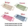 Keukenopslag Verstelbare afdruiprek Gootsteen Afvoermand Wassen Groente Fruit Plastic Droogrek Accessoires Organizer Tool