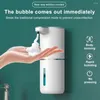 Dispenser di sapone liquido con impostazioni regolabili Set di schiuma senza contatto per la cucina del bagno ricaricabile
