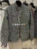 Designer Correct Edition~ AutumnWinter 23A Grey Black Blended Woven Woolen Coat 9745# 5OAO