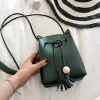 Fashional Frauen PU Leder Quaste Eimer Mit Koreanische Japanische Design Umhängetaschen Heißer Verkauf Dame Quaste Schulter Taschen F515