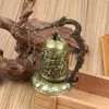 Decorative Figurines 5 Style Vintage Lock Dragon Carved Buddhist Bell Temple Good Luck Art Statue Home Office Table Alloy Pleasant Sound