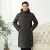 -30 Grad Mittleren Alters Männer Winter Daunenmantel für Vater männer Mit Kapuze X-Lg 90% Weiße Ente Daunenjacke verdicken Warme Männliche Parka X9Sd #