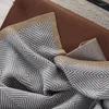 Blankets BeddingOutlet Nordic Style Casual Knit Yarn Cover Blanket Soft Comfor Gray Throw Bed Sofa Couch Bedspread