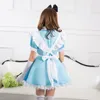 adulto di sesso femminile Alice in Wderland Cosplay costume da cameriera per bambini vestiti da prestazione ragazze Princ Dr 66Xh #