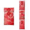 Gift Wrap 6Pcs Chinese Silk Red Envelopes Lucky Money Pockets For Year Spring Festival Birthday & Wedding