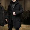 2021 Hiver Nouveau épais chaud Plus LG Parkas Hommes Marque Street Trend Baggy Hood Veste Manteau Mâle Classique Plus Taille Épaissir Parka C9ie #