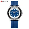 Curren Karien 8448 Men's Sports Tape STORA DIAL MINIMALIST Quartz Watch