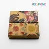 Cadeaupapier 10 STKS Ambachtelijke Doos Flamingo Bloemen Kraftpapier Verpakking Pauw Taart Bruiloft Gunst Snoep Koekjes Bloemen