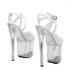 Dance Shoes Women Fashion 20CM/8inches PU Upper Plating Platform Sexy High Heels Sandals Pole 157