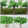 Dekorativa blommor 3 datorer Artificial Plant Tree Pine Office Decor Fake House Plants Simulation Ornament Model Prop