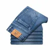 2023 Printemps Nouveaux hommes Bleu Stretch Slim Fit Busin Jeans Anti-vol Zipper Design Regular Fit Denim Pantalon Homme Marque Vêtements I0ks #