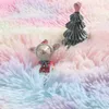 Hairy Rainbow Rugs for Children Bedroom Soft Furry Carpets Living Room Kids Baby Room Nursery Playroom Cute Room Decor Area Rug 240327