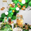 Almofada staraise floresta animal selva floresta diy decoração de festa de aniversário da floresta decoração do chuveiro do bebê crianças fontes de festa de aniversário