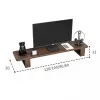 Racks Nordic Simple Walnut Color Computer Monitor Raised Shelf Screen Support Stand Office Laptop Cooling Storage Holders Solid Wood