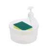 Distributeur de savon liquide, boîte à pression polyvalente de 100g, lave-vaisselle automatique, désinfectant pour les mains, bouteille transparente Durable Pe