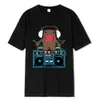 Domo Kun DJ Domo T-shirts Hommes Cott T-shirts humoristiques T-shirts à col rond Tops à manches courtes Idée cadeau t0wZ #