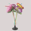 Dricker sugrör 20st Flower Flexibel Bendable Decorative Disponible Party Table Decor för bröllopsfödelsedag