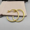 Large Small earring designer woman luxury Hook Twisted jewelry Wire Gold bijoux free fashion shipping Earrings 925 Sterling Silver 18k Yellow Plated dust-bag