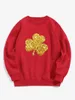 Women's Hoodies St. Patrick's Day Shamrock Fleecing Sweatshirt Polyester Winter Gothic Fashion Casual Fun Sweatshirts