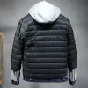 2023 MĘŻCZYZN Black/Blue Winter Jean Jackets ciepłe płaszcze dżinsowe Nowe wkładka grubsza wełna zimowa M-4xl O9fr#