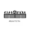 テコンドーランスイムマラソンスポーツメタルブラックスチールメダルホルダーディスプレイラックデコレーションドロップシッピングのランズフットボールメダルハンガー