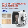 Máquina de microagulhamento RF fracionária 2 em 1 Cryo martelo frio estrias removedor de cicatrizes 10 pinos 25 pinos 64 pinos e tratamento de nano micro agulhas para pele, rosto, lifting corporal