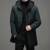 2023 inverno nuovo cappotto da uomo giacca a vento piumino spesso cappotto termico da uomo con cappuccio Lg Parka giacca a vento y2ND #