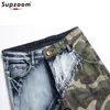 Suzoom 2023 Nieuwe Collectie Top Fi Hot Koop Ulzzang Herfst En Winter Gestoofde Camoue Patchwork Jeans Mannen F5Wt #