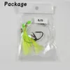 10packs 3 krokar 3/0-8/0 Flasher Sabiki Rigs Sea Bass Snappers Saltvatten fiskfiske riggkrok med lysande pärlor 240315