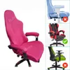 Housse de chaise de jeu à accoudoir Long solide, housse de chaise de bureau respirante, housse de siège pour chaise d'ordinateur, housse anti-poussière 240313