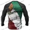 Bär Mexico Surfing Diving Tshirt Tight Long Sleeve Rash Guard Badkläder Män UV -skydd Surfkläder Beach Floatsuit Kvinnor Toppar