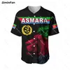 Eritrea Tibeb Baseball Jersey Eritrean Cross Mix Flag 3D Stampato Camicia Uomo Estate Collarl Tee Camisa Maglietta unisex Top femminile r0TE #