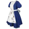 game Alice Madn Returns Cosplay Costume Maid Dres and Socks Full Set Adult Women Halen Carnival Stage Fancy Clothes S3Pg#