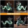 Decorative Figurines Dragon Statue Ornaments Ceramic Figurine Cabinet Indoor Desktop Decor Decorate Statues Ceramics Home