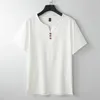 Männer T Shirts 9XL Leinen T-shirt Männer Sommer Einfarbig T-shirt Mode Casual Tees Tops Männlich Henley Kragen Hemd plus Größe 8XL