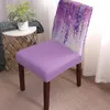 Chair Covers Spring Flowers Hand Painted Oil Painting Cover Set Kitchen Stretch Spandex Seat Slipcover Home Dining Room