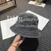 Bucket Denim Fisherman Letter Ball Cap Summer Sun For Men Women Street Simple Casual Travel Sunscreen Hat