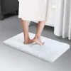 Tappetini da bagno ispessito bagno porta antiscivolo pavimento WC assorbente pelo lungo tappeto trapuntato in microfibra