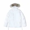 Zimowe męskie Canadian CG Standard Expedtis Parca Goose Down Jacket ciepłe odzież wierzchołka Windproof Hood Big Real Coyote Fur C6ra#